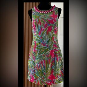 Lilly Pulitzer Mila Shirt Dress Tropical Print Size 2